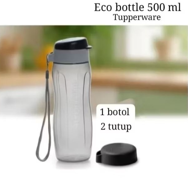 Eco Fashion 500 ml hitam 2 tutup