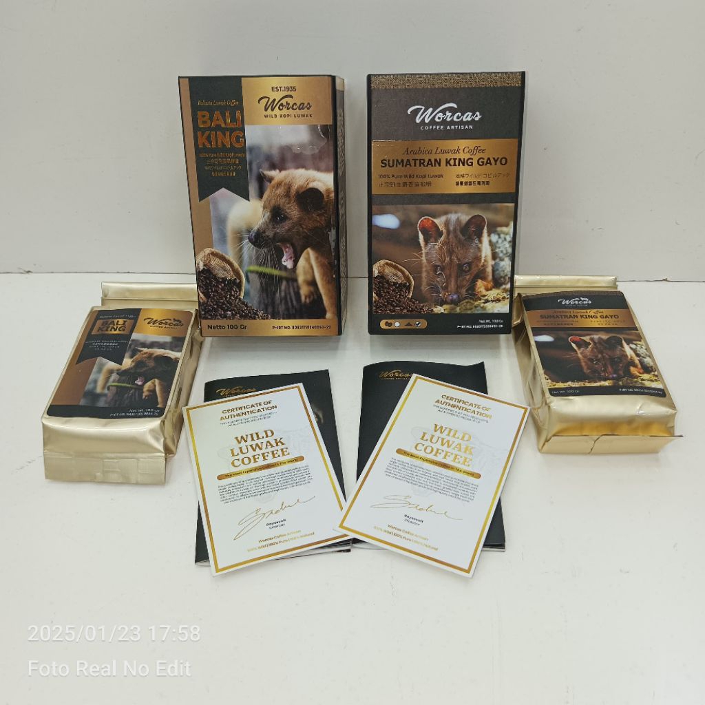 

Worcas Wild Kopi Luwak Classic Box | Arabika dan Robusta | Kopi Luwak Indonesia