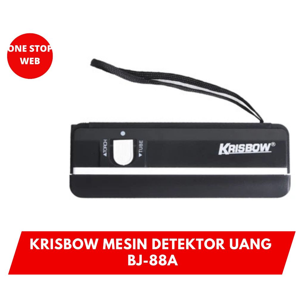 Krisbow Mesin Detektor Uang Portabel BJ-88A Money Detector Alat Pendeteksi Uang Palsu