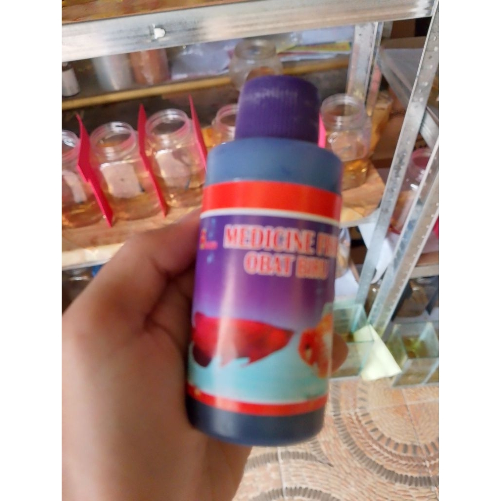 Obat Biru Ikan Perawatan Ikan Cupang Guppy 100ml