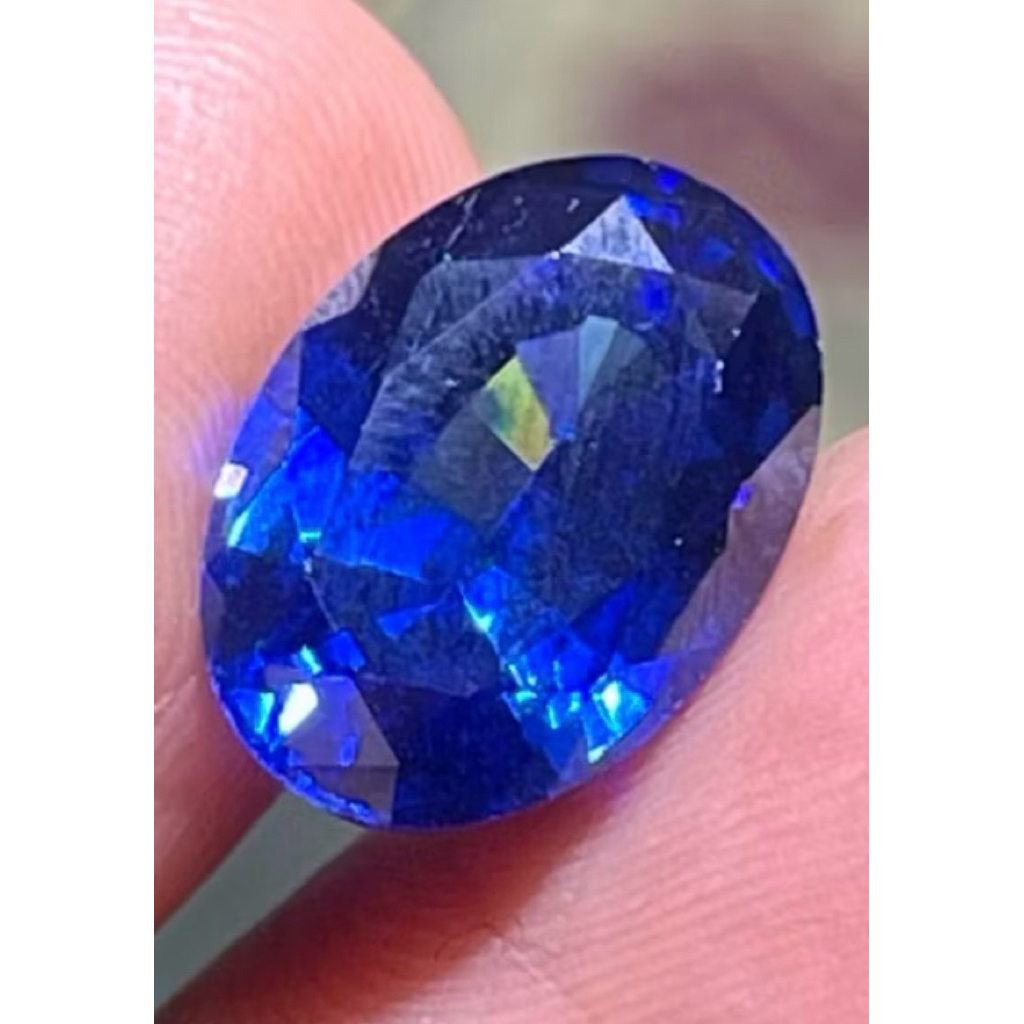 king safir kating 10x14 mm blue safier cutting oval royal blue harga satuan dijamin barang bagus dan