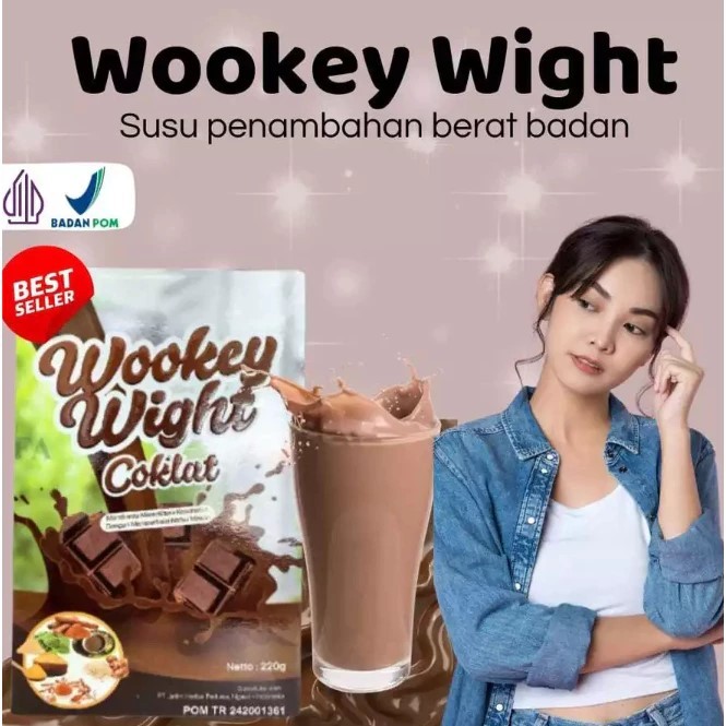 

1 BOX MURAH!!! Wookey Weight - Susu Penambah Berat Badan Rasa Coklat Chocolate 1 Paket