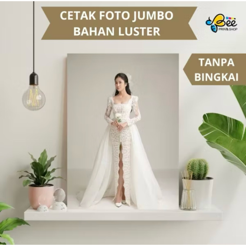 CETAK FOTO SUPER JUMBO TANPA BINGKAI , CETAK FOTO BAHAN LUSTER , Cetak Foto Prewedding,Foto Wedding