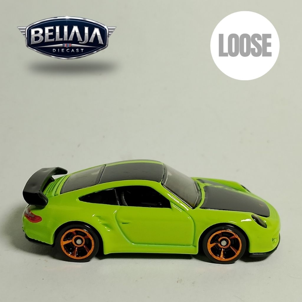 HOT WHEELS PORSCHE 911 GT2 GREEN LOOSE