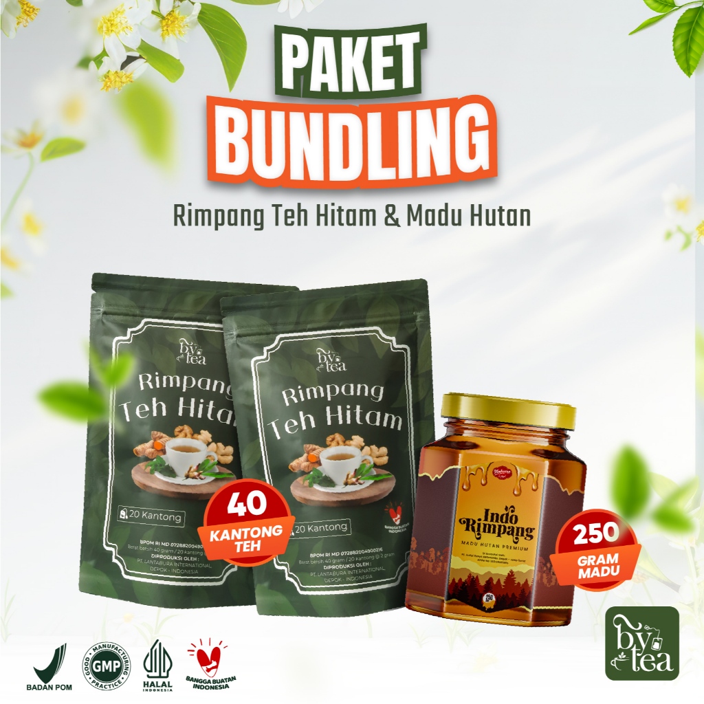 

Paket Bundling ByTea Rimpang Hitam Plus Madu Indo Rimpang Teh Rempah & Madu Untuk Diet Lebih Nikmat