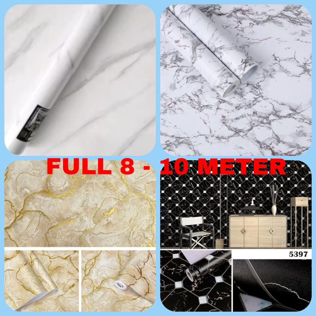 Wallpaper Dinding Kamar Runa Tamu Wallpaper Marmer Wallstiker Marmer Wallpaper Murah