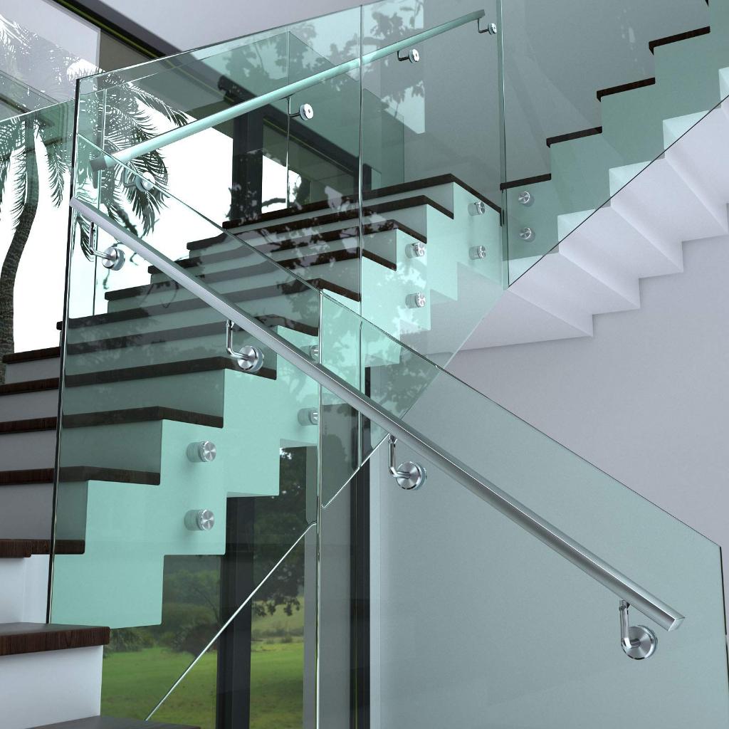 201 Stainless Steel Bracket Railing Tangga / Tiang Pagar / Bracket Handrail Kaca Premium Terbaik