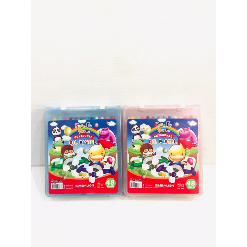 

Simbalion Kung Fu Duck Hexagonal Oil Pastel / krayon 48 warna