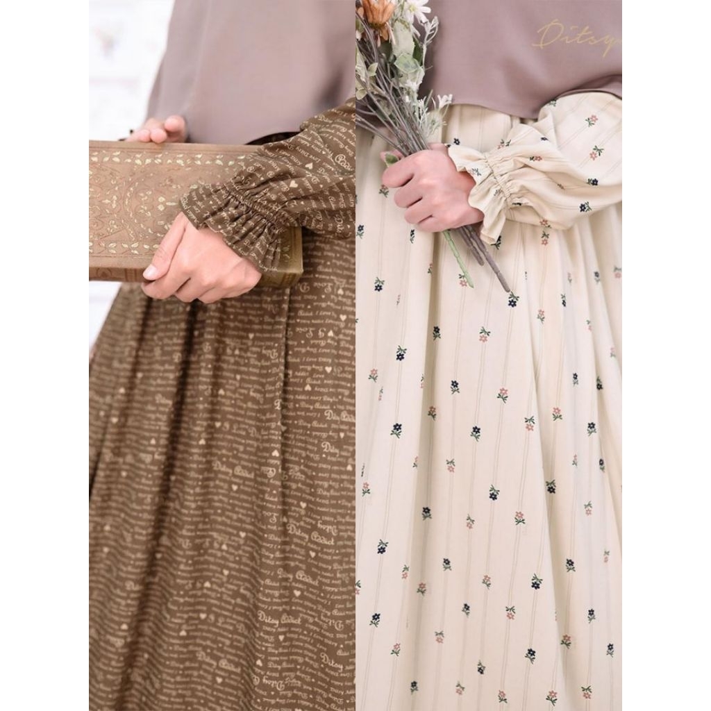 DITSY JULI AGUSTUS 2025 SERELIA VANILLA size S, I LOVE DITSY CHOCHOLATE size S , CASA BLACK size XXX