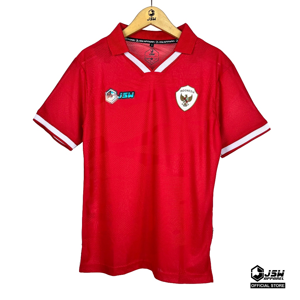 JSW APPAREL - Jersey Fantasy Timnas Indonesia Berkerah Bahan Premium