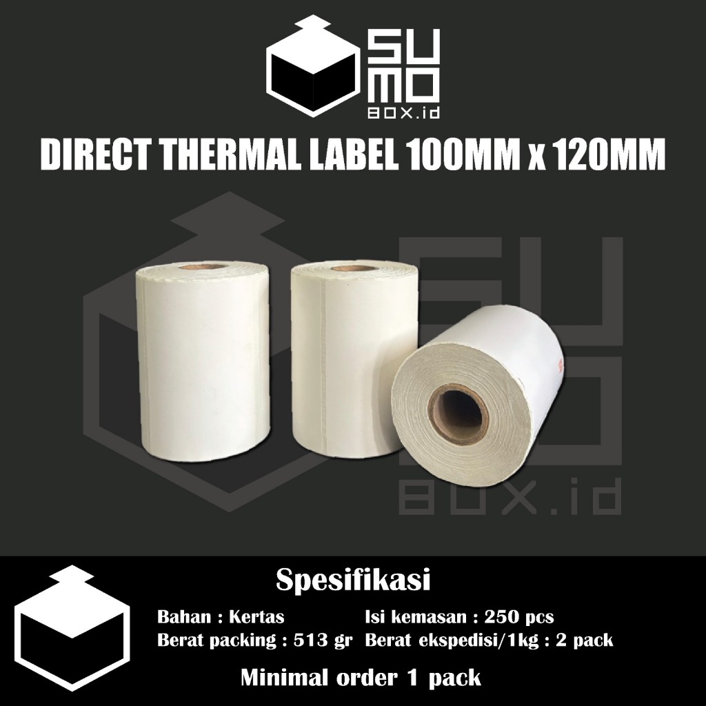 

Label Thermal Roll 100x120 isi 250pcs