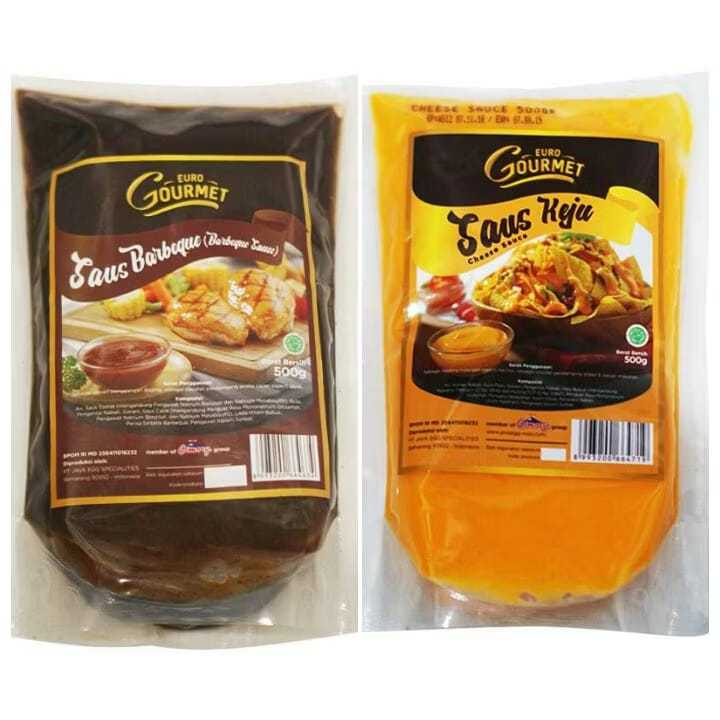 

Euro Gourmet Saus Keju 500gr& Saus Barbeque 500gr, BBQ dan Cheese 500gr
