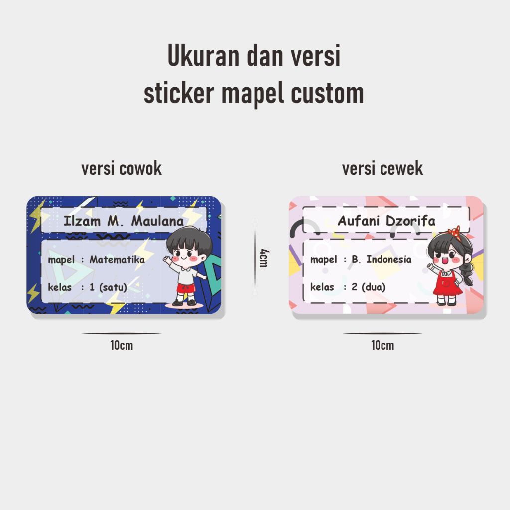 

STICKER LABEL BUKU TULIS CUSTOM LUCU