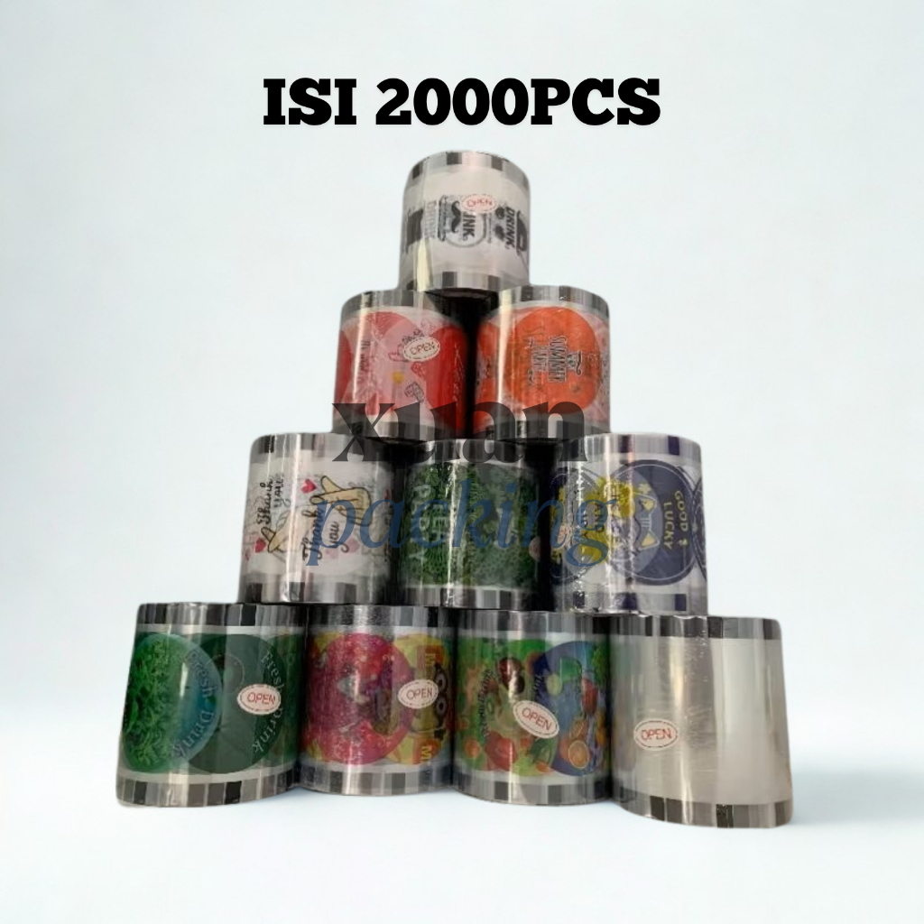 Cup Sealer / Plastik Seal Cup / Plastic Cup Sealer / Plastik Penutup Gelas Plastik Isi 2000 Cup