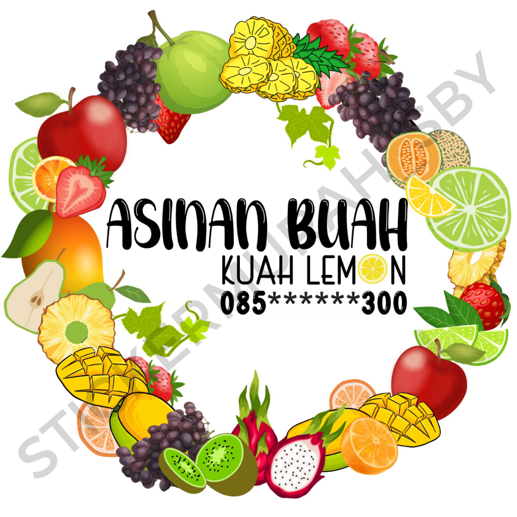 

sticker vinly Thankyou lingkaan 5cm