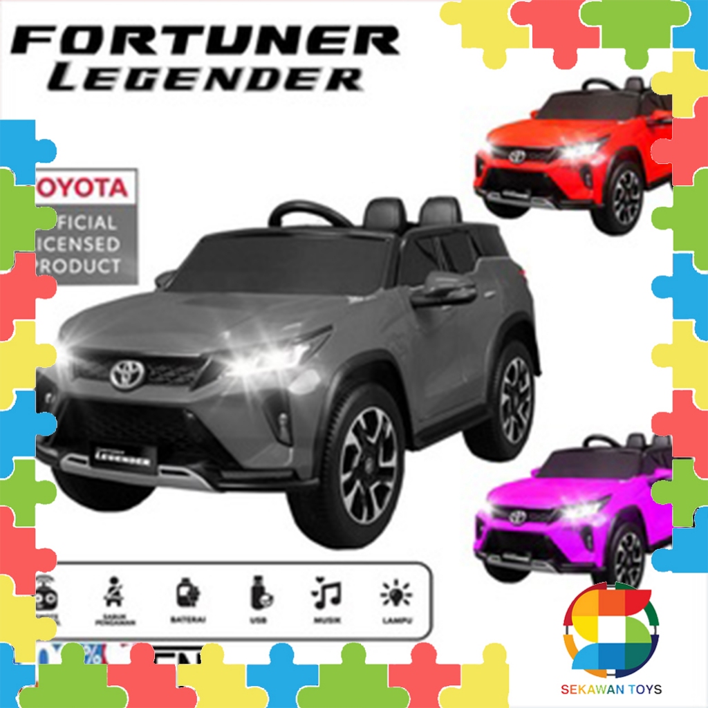 Mainan Anak Mobil Aki/ Mainan Mobil Aki Toyota/ Mobil Aki Fortuner PMB