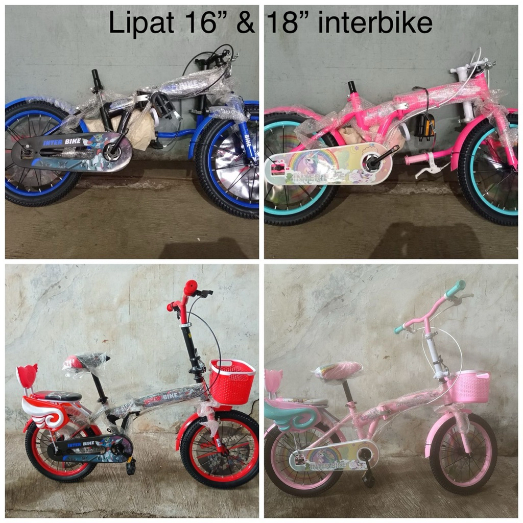 SEPEDA ANAK LIPAT 16 & 18 INCH INTERBIKE