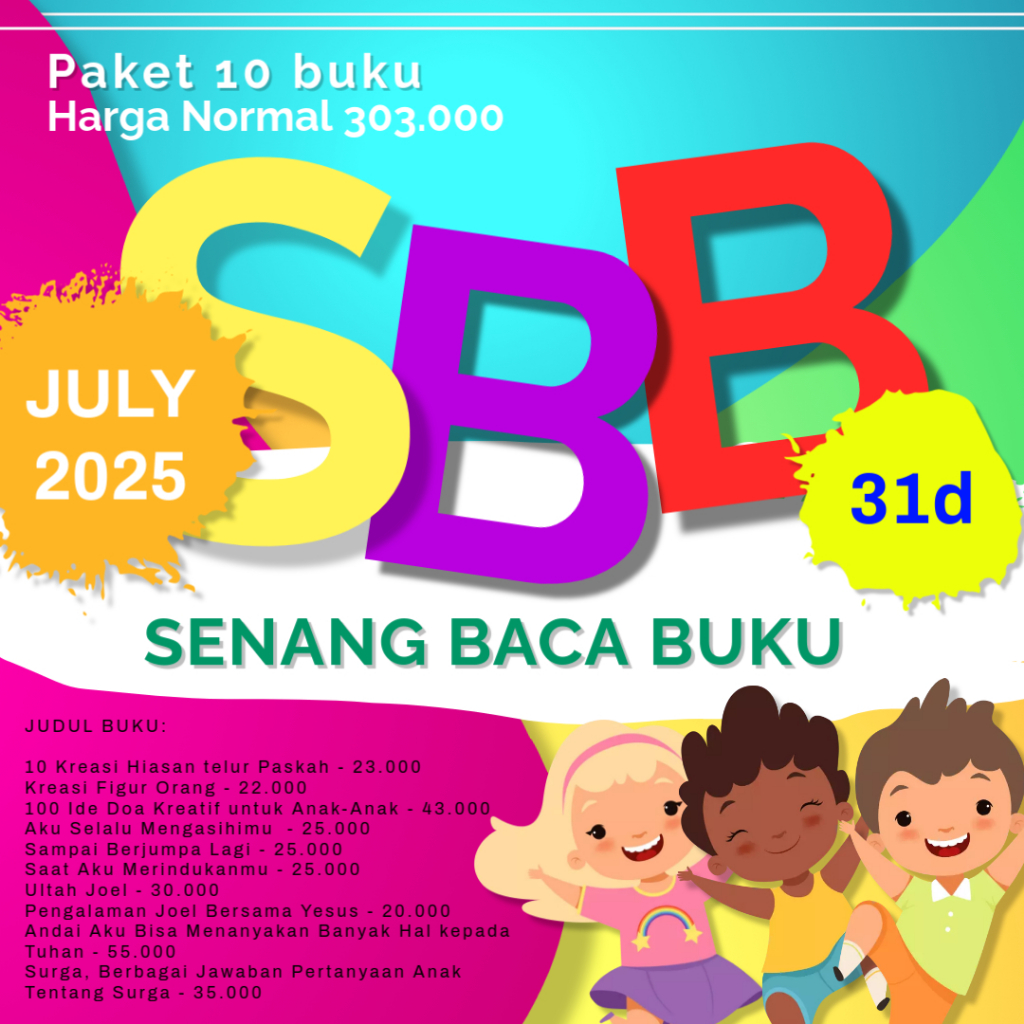 Paket 10 Buku Untuk Anak, Senang Baca Buku