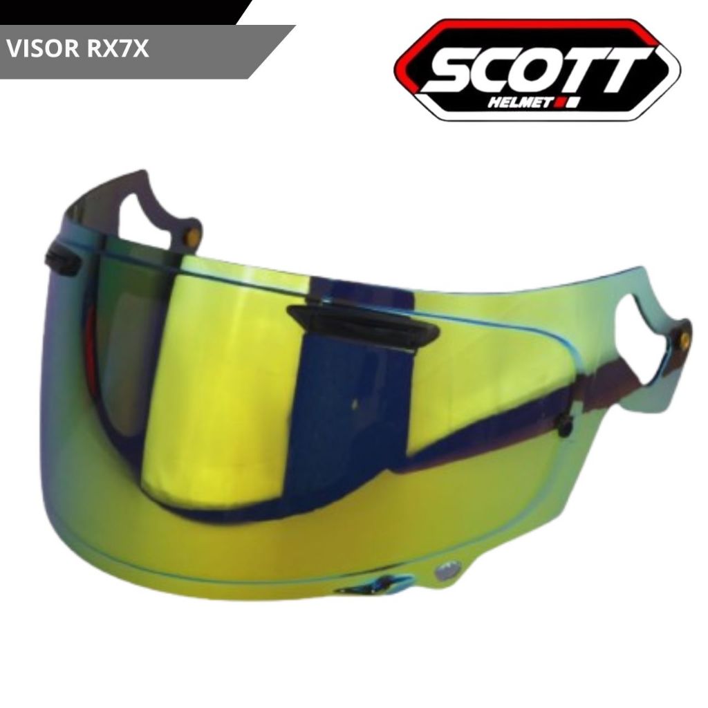 Scott - Visor Osbe Iridium RX7X Cembung / Revo Gold