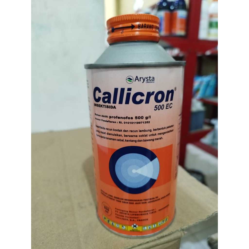 

CALLICRON 500EC 500ml insektisida bahan aktif: profenofos 500 g/l