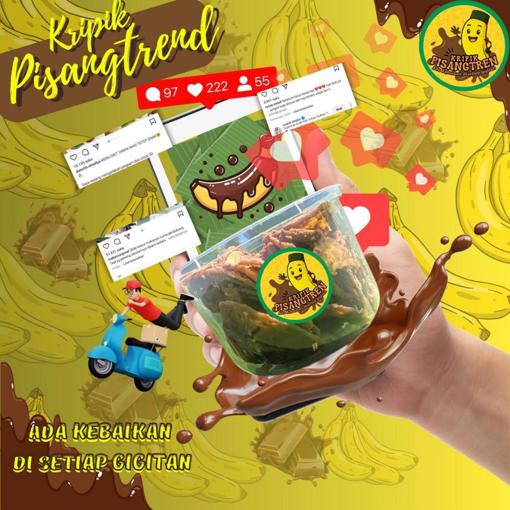 

Keripik pisang coklat lumer / Keripik Pisang Coklat 100 – 150 gram