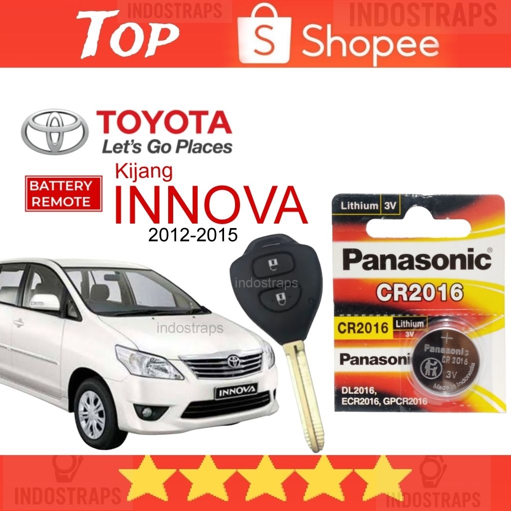 Baterai remote mobil Innova lama kijang Innova bensin dan solar 2012-2015 baterai keyless Toyota Inn