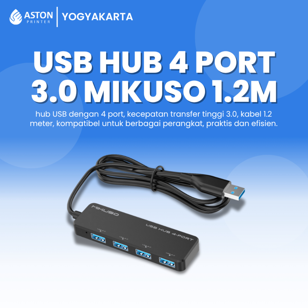 USB Hub Mikuso HUB-012 - 4 Port USB 3.0 1.2M