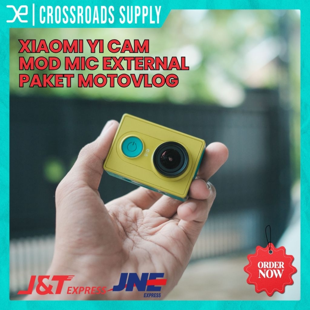 Special Termurah Action Cam Yi Cam Mod Mic External Warna Hijau Paket Motovlog Mulus Bergaransi