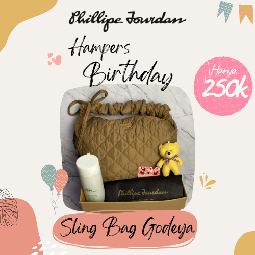 

Phillipe Jourdan Kado Ulang Tahun Wanita Sling Bag/Serut Godeya (Brown)