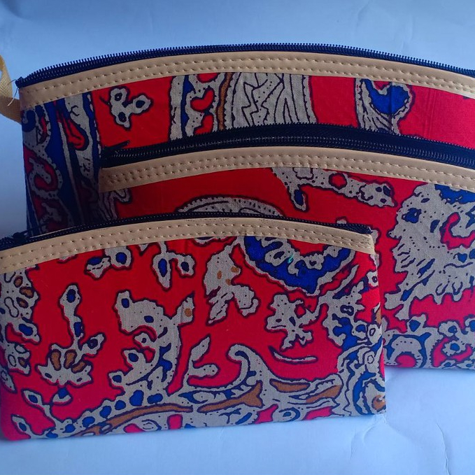 Souvenir Pernikahan Dompet Batik Beranak 3 | Souvenir Dompet Kotak Set 3