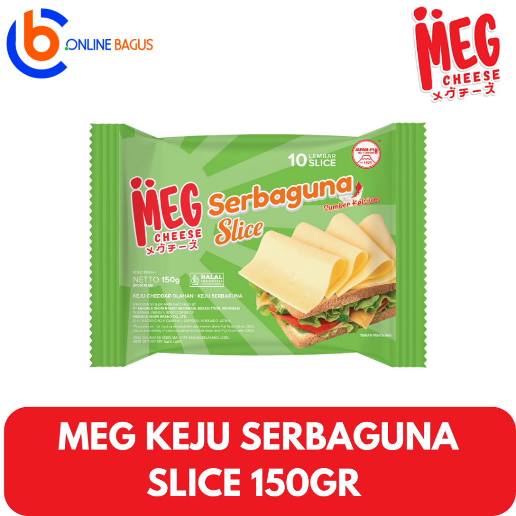

Keju Meg Serbaguna Slice 10 Lembar