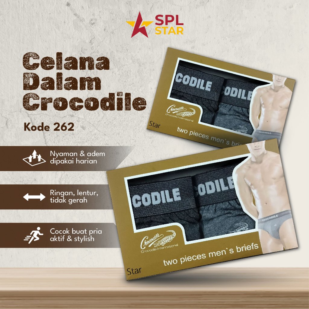 celana dalam crocodile pria pakaian dalam pria celana dalam crocodile kode 262