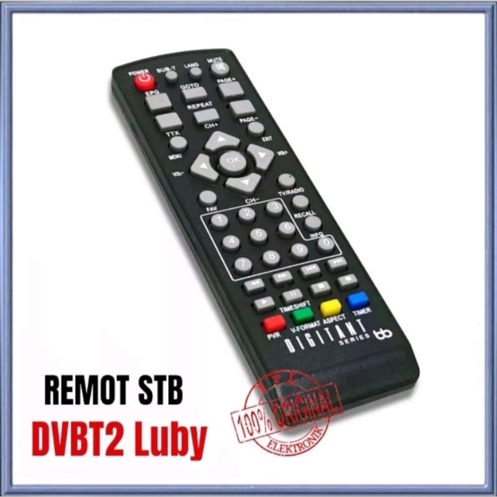 Remot set top box luby dvbt2 01 remot digital luby dvbt2-01