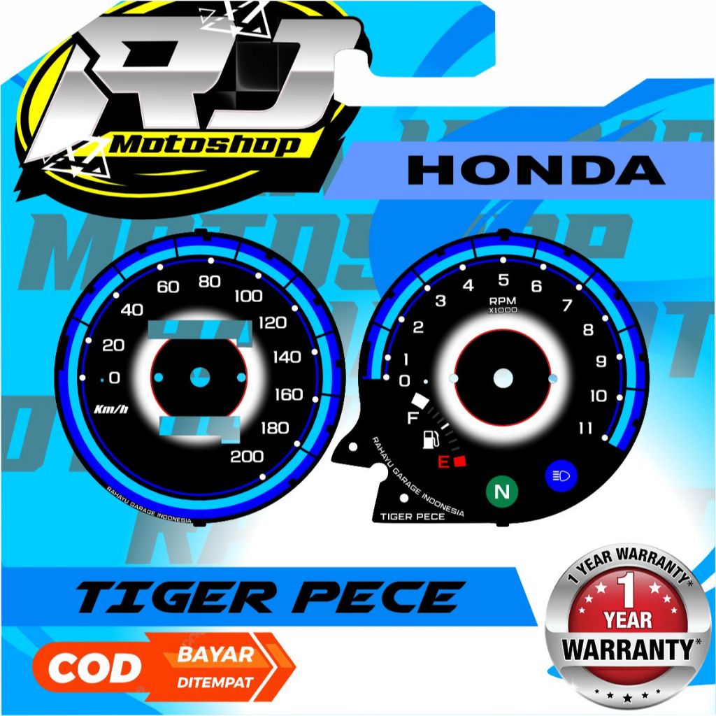 PANEL COSTUM SPEDOMETER HONDA TIGER PECE