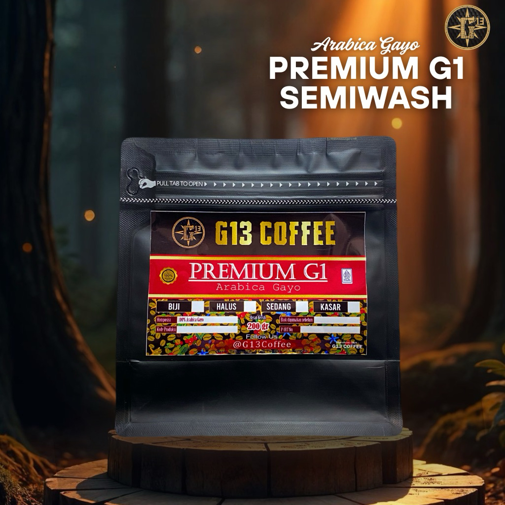 

KOPI BUBUK GAYO PREMIUM G1 ARABICA SEMIWASH WET HULL ARABIKA ACEH COFFEE ROASTED BEAN BIJI / BUBUK
