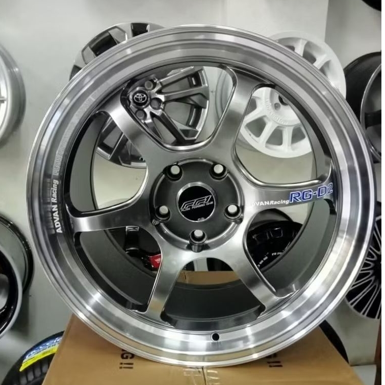 Velg Advan Rgd2 FF1 Ring 18, H5x120 Lebar 8.5|9.5 Et 38 Hyper black Lips Polish