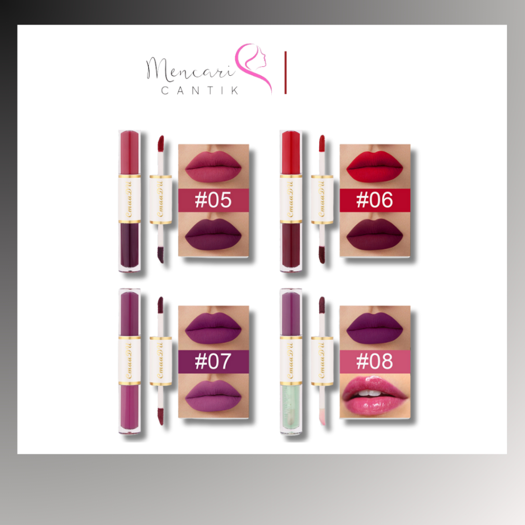 Cmaadu Lipstik 2in1 - Lipcream 2in1 - Lipstik Tahan Lama - Lipcream Long Lasting Cmaadu