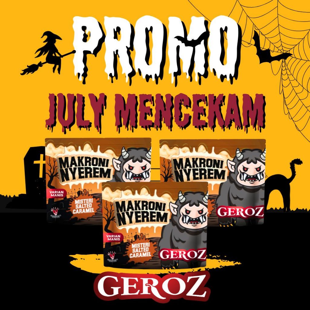 

Geroz - Makroni Nyerem - Varian Manis Rasa Salted Caramel Isi 3