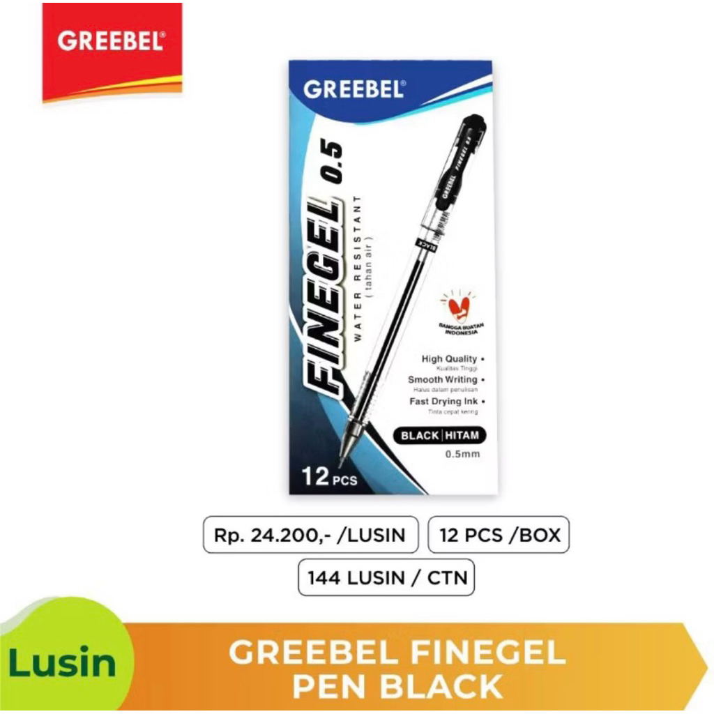

GREEBEL FINEGEL 0.5 / PULPEN GREEBEL / PULPEN MURAH