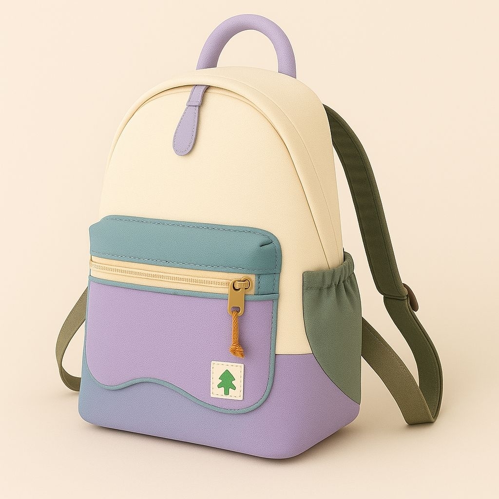 FixUniq Cemara Series (Lilac)– Tas Ransel Wanita Warna Pastel
