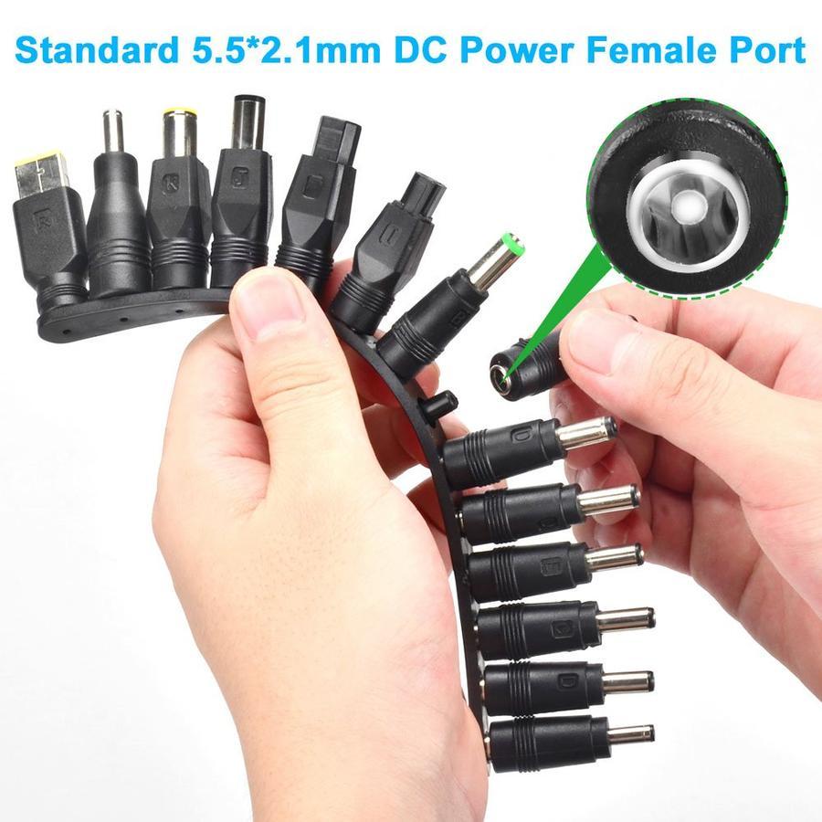 Jack Charger Laptop 10 In 1 Universal Jack Adaptor Converter Laptop Kabel Dc Alat Multifungsi
