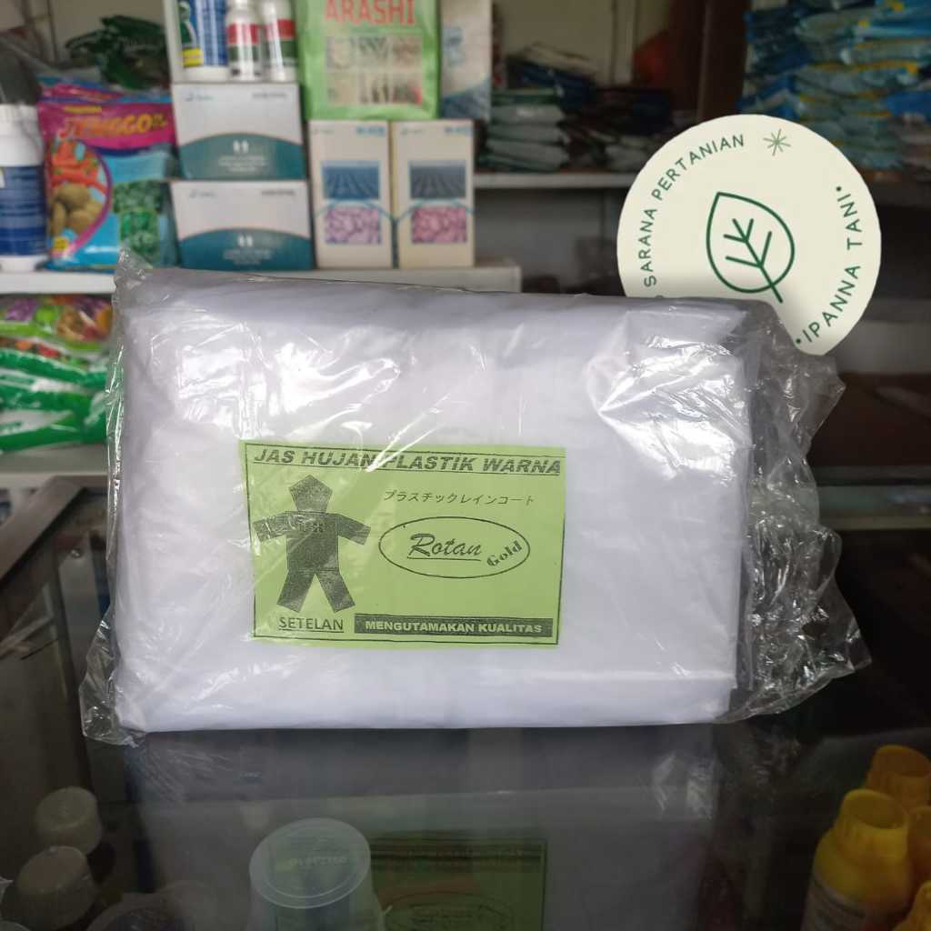 JAS HUJAN PLSTIK PONCO CAP ROTAN - JAS HUJAN PLASTIK BENING, RINGAN DAN NYAMAN