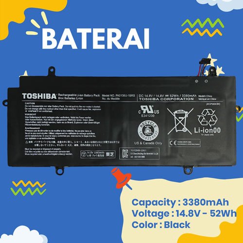 High Quality Baterai Laptop Toshiba Satellite PA5136 PA5136U - GARANSI