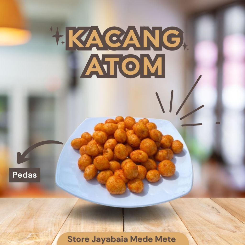 

Kacang Atom Pedas Gurih Pedes Enak
