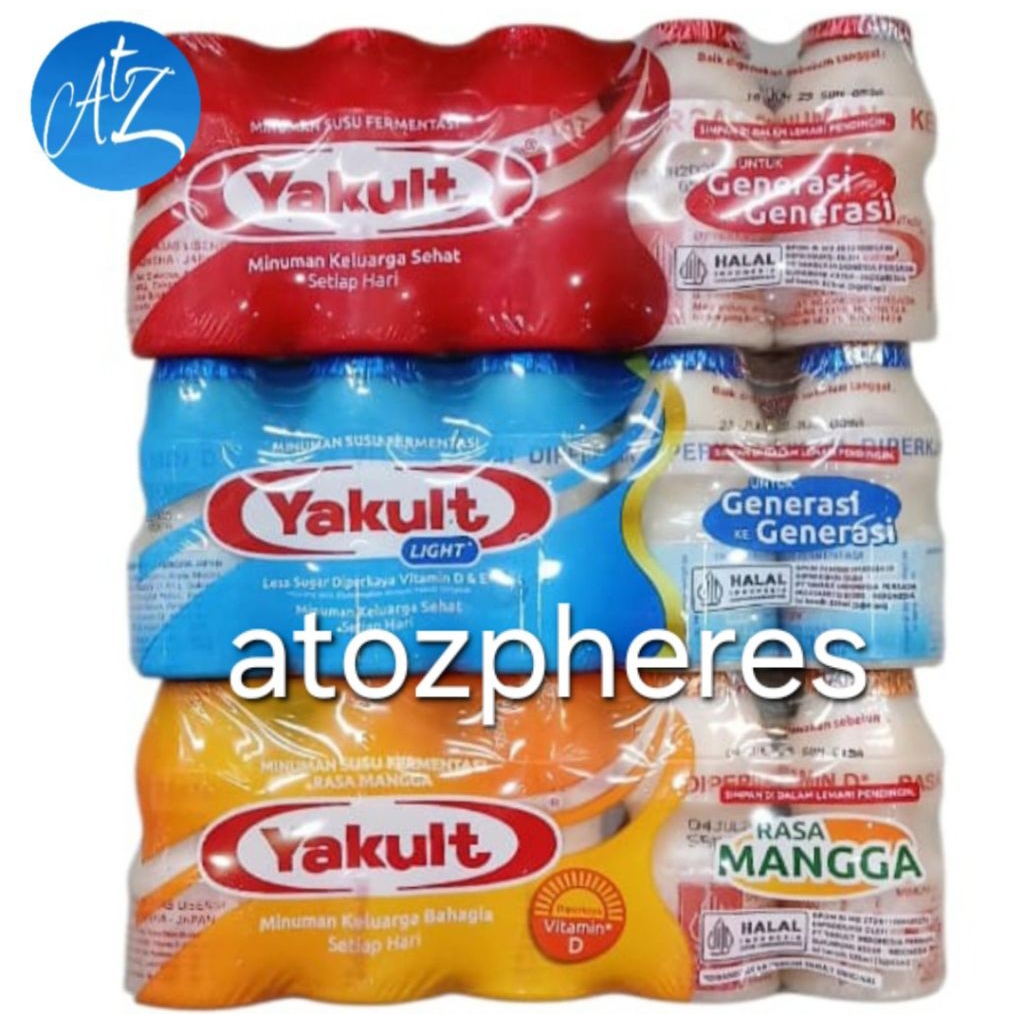 

Minuman susu fermentasi sehat rendah gula rasa mangga halal MUI Less Sugar Yakult ORIGINAL LIGHT MANGO yogurt yoghurt drink 325ml ( 5x65ml )
