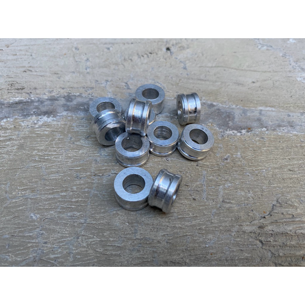 RING BAUT STENLIS SPACER RING ALUMUNIUM CNC TEBAL 1 CM RING KALIPER BOSH BAUT M8/ BAUT 12