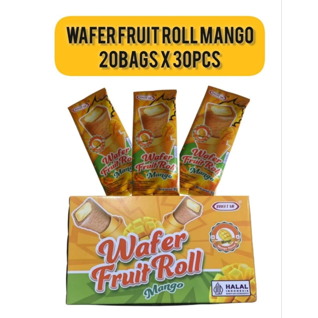 

wafer frut rol manggo 30 pcs