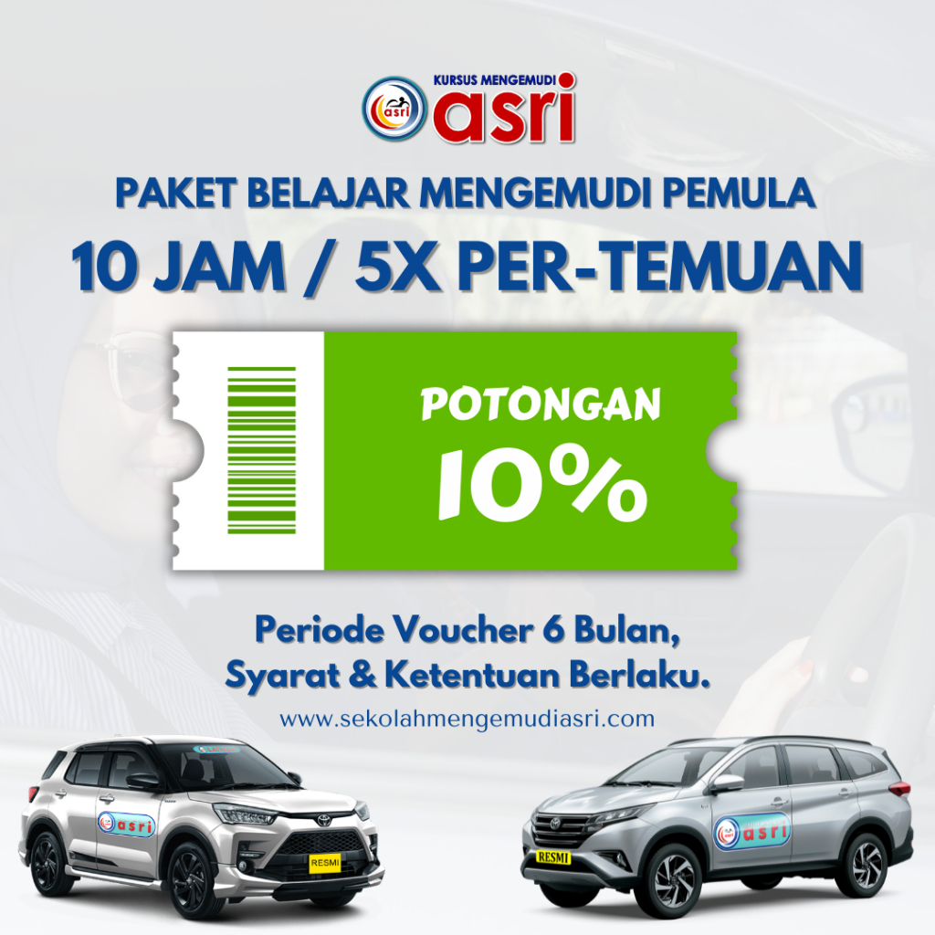 "BASIC 10 Jam Reguler" Paket Kursus Mengemudi Mobil