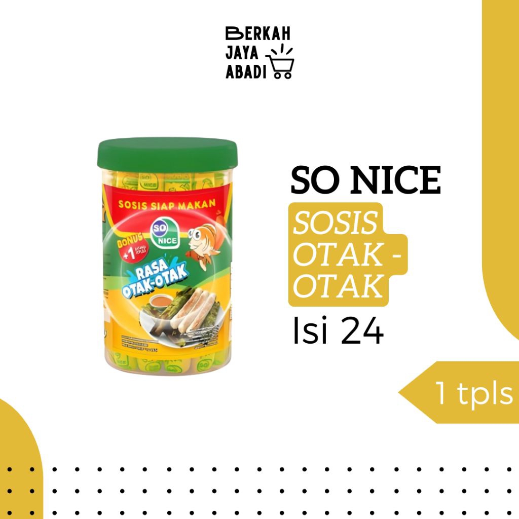

So Nice Sosis Otak-Otak Toples Isi 24 | Sosis Murah | Grosir