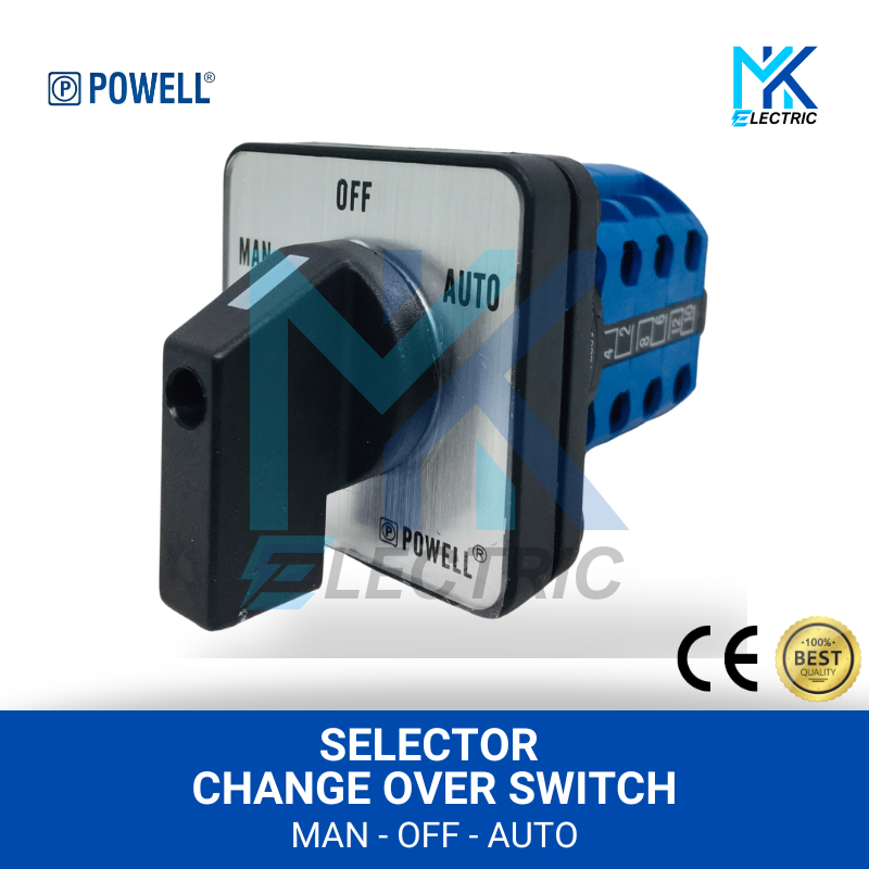 Selector Change Over Switch MOA 3 PHASE / Rotary Switch Man - Off - Auto